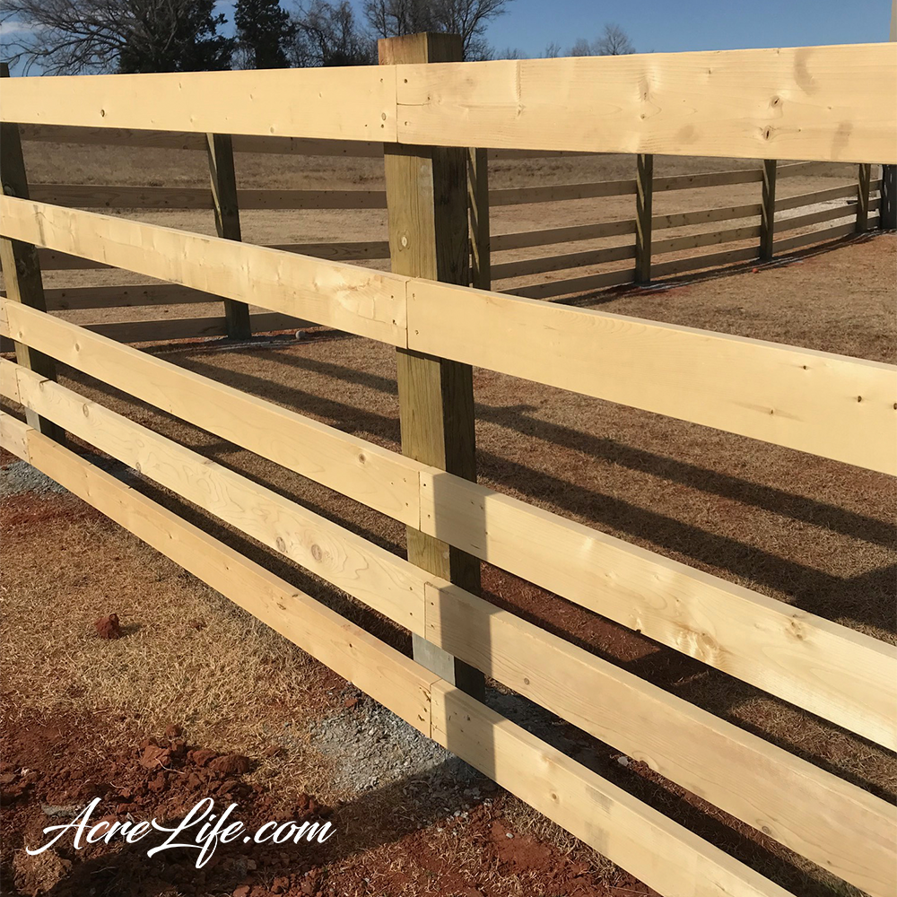 How to build a post and rail fence on a slope