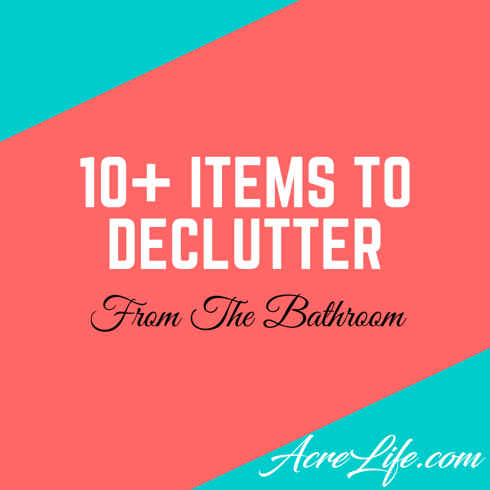 Declutter Your Bathroom