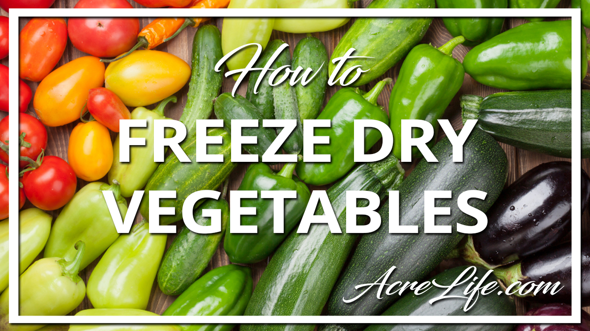 Freeze Dry Your Excess Garden Vegetables
